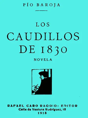Los caudillos de 1830 de Pío Baroja, portada del libro