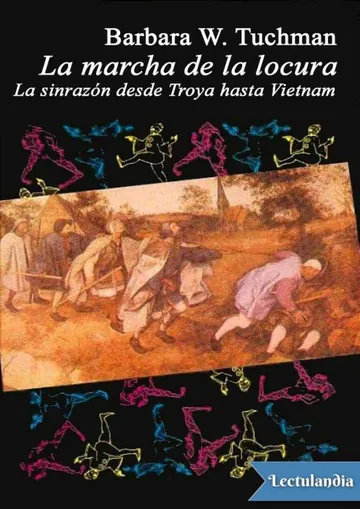 La marcha de la locura de Barbara W. Tuchman, portada del libro