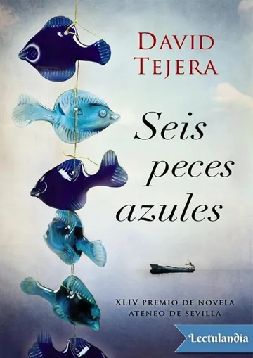 Seis peces azules de David Tejera, portada del libro