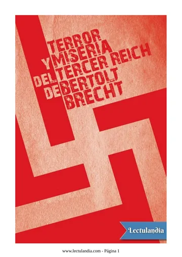 Terror y miseria del Tercer Reich de Bertolt Brecht, portada del libro