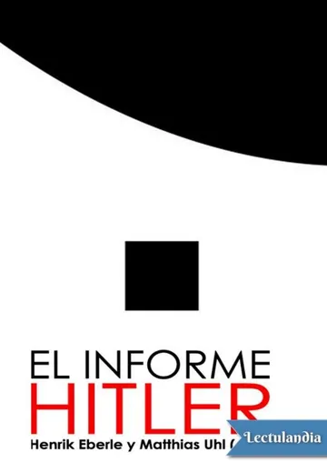 El informe Hitler de Henrik Eberle, portada del libro