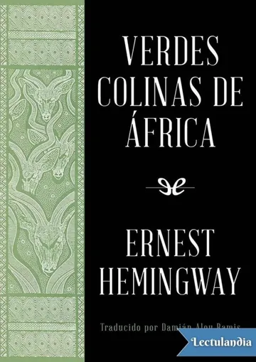 Verdes colinas de África de Ernest Hemingway, portada del libro