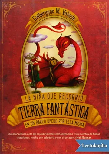 La niña que recorrió Tierra Fantástica en un barco hecho por ella misma de Catherynne M. Valente, portada del libro