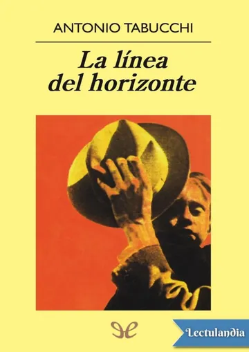 La línea del horizonte de Antonio Tabucchi, portada del libro