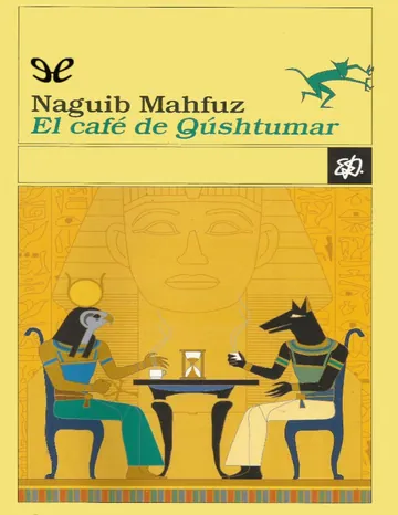 El café de Qúshtumar de Naguib Mahfuz, portada del libro