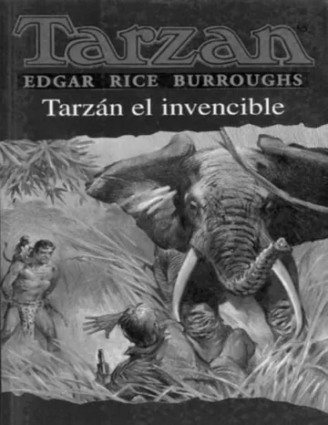 Tarzan el Invencible de Edgar Rice Burroughs, portada del libro