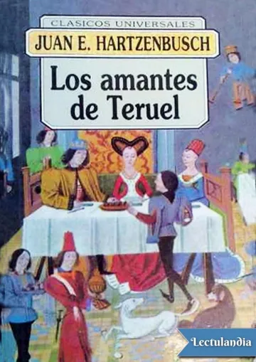Los amantes de Teruel de Juan Eugenio Hartzenbusch, portada del libro