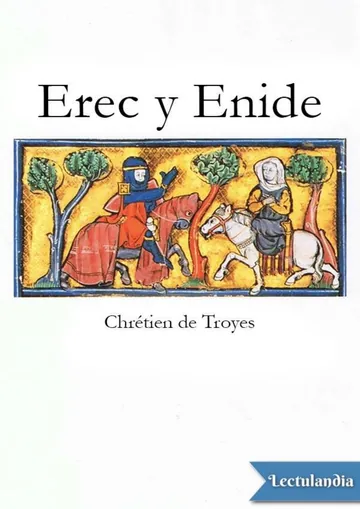 Erec y Enide de Chrétien de Troyes, portada del libro