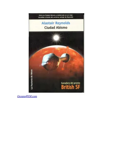 Ciudad abismo de Alastair Reynolds, portada del libro