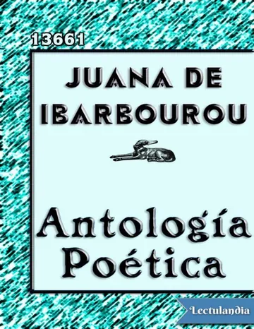 Antología Poética de Juana de Ibarbourou, portada del libro