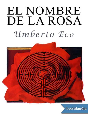 El nombre de la rosa de Umberto Eco, portada del libro