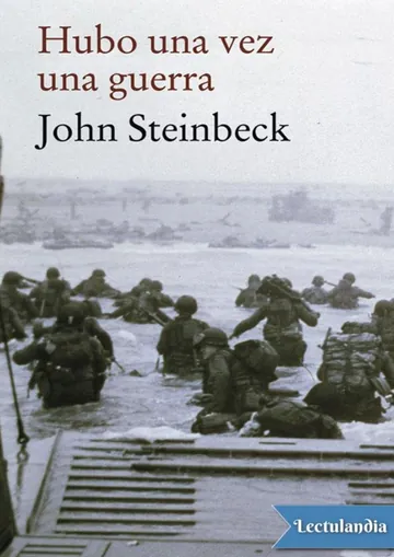 Hubo una vez una guerra de John Steinbeck, portada del libro