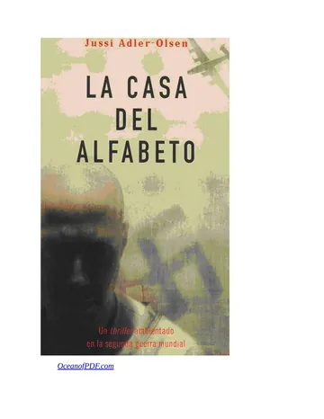 La casa del alfabeto de Jussi Adler-Olsen, portada del libro