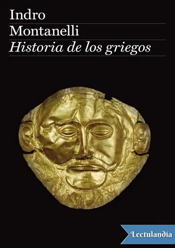 Historia de los griegos de Indro Montanelli, portada del libro