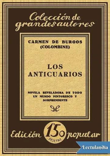 Los anticuarios de Carmen de Burgos, portada del libro