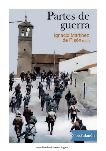 Partes de guerra de AA. VV., portada del libro