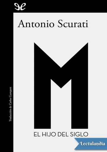 M. El hijo del siglo de Antonio Scurati, portada del libro