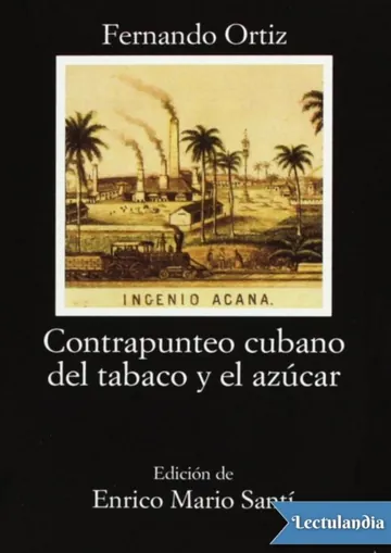 Contrapunteo cubano del tabaco y el azúcar de Fernando Ortiz, portada del libro