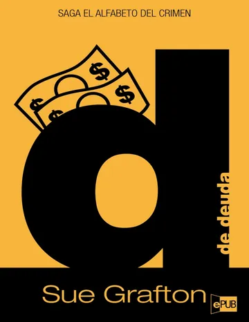 "D" de Deuda de Sue Grafton, portada del libro