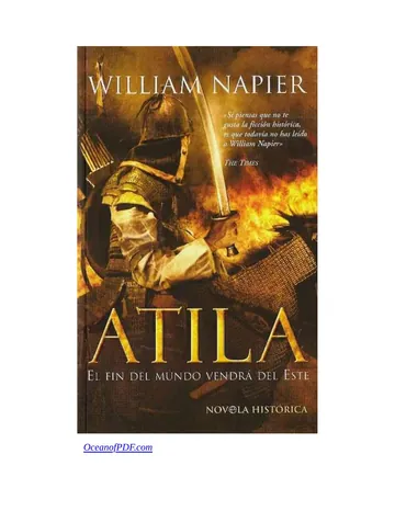 Atila. El fin del mundo vendrá del este de William Napier, portada del libro