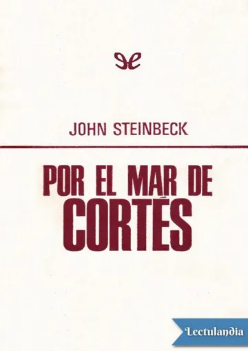 Por el mar de Cortés de John Steinbeck, portada del libro