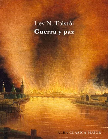 Guerra y paz de Lev N. Tolstoi, portada del libro
