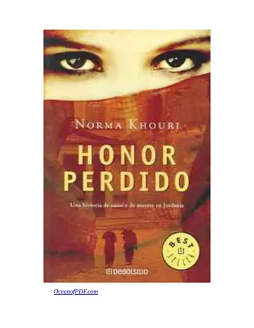 Honor perdido de Norma Khouri, portada del libro