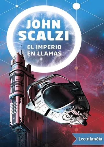 El imperio en llamas de John Scalzi, portada del libro