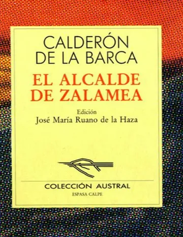 El Alcalde de Zalamea de Calderon de la Barca, portada del libro