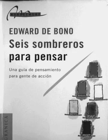 Seis sombreros para pensar de Edward De Bono, portada del libro