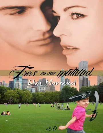 Tres no son multitud de Elva Marmed, portada del libro