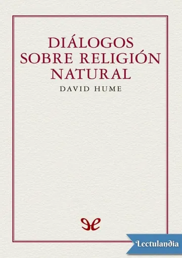 Diálogos sobre religión natural de David Hume, portada del libro