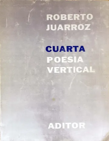 Cuarta Poesía Vertical de Roberto Juarroz, portada del libro