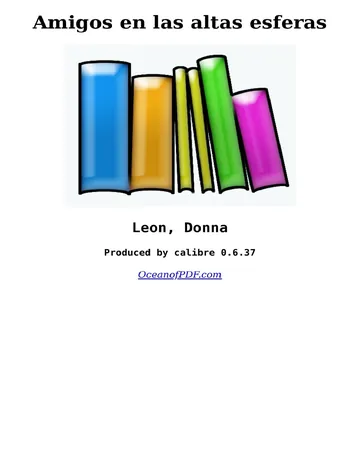 Amigos en las altas esferas de Donna Leon, portada del libro