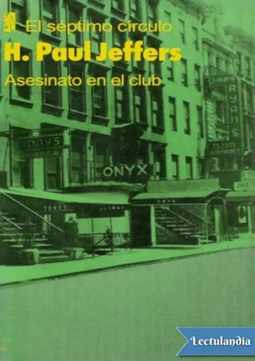 Asesinato en el club de H. Paul Jeffers, portada del libro