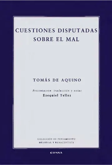 Cuestiones disputadas sobre el mal_ de Tomas De Aquino, portada del libro