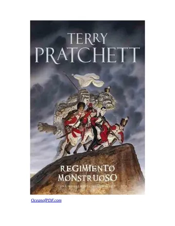 Regimiento monstruoso de Terry Pratchett, portada del libro