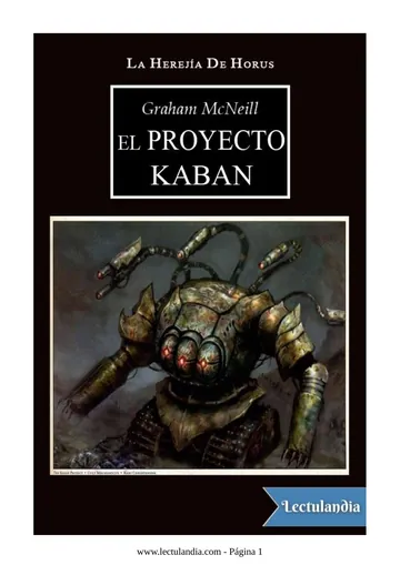 El proyecto Kaban de Graham McNeill, portada del libro