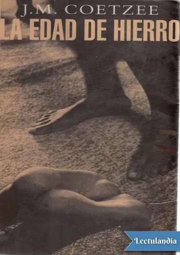 La edad de hierro de J. M. Coetzee, portada del libro