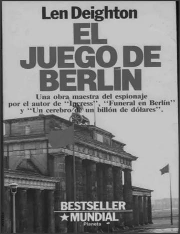El juego de Berlin de Len Deighton, portada del libro