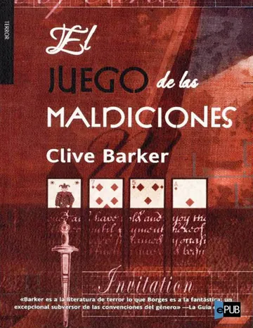 El juego de las maldiciones de Clive Barker, portada del libro