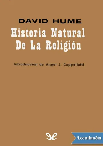 Historia natural de la religión (tr. Angelotti & Lopez) de David Hume, portada del libro