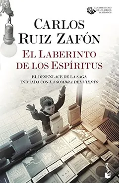 El Laberinto de los Espíritus de Carlos Ruiz Zafon, portada del libro