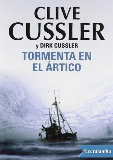 Tormenta en el ártico de Clive Cussler, portada del libro