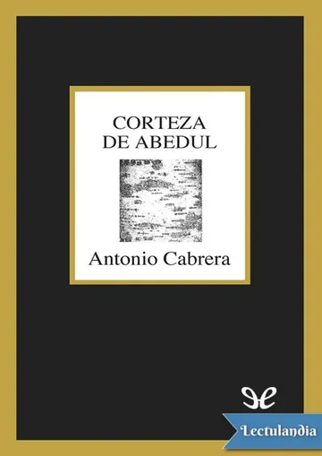 Corteza de abedul de Antonio Cabrera, portada del libro