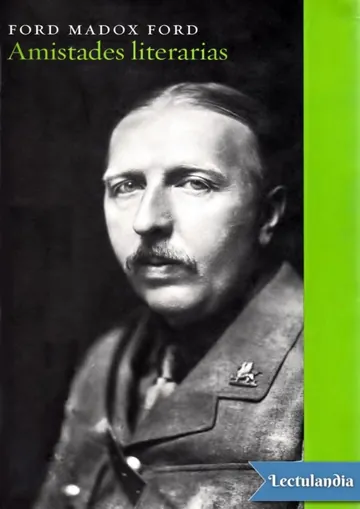 Amistades literarias de Ford Madox Ford, portada del libro