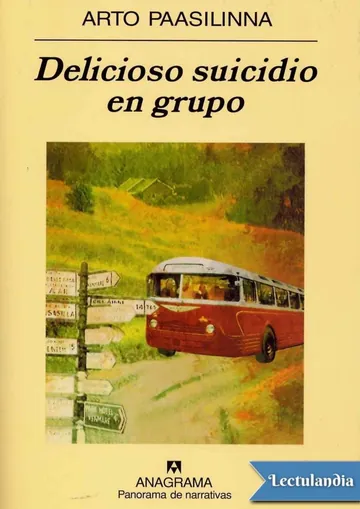 Delicioso suicidio en grupo de Arto Paasilinna, portada del libro