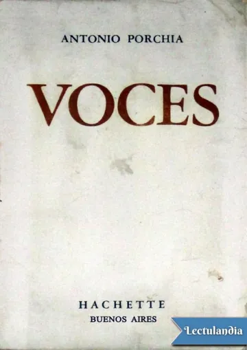 Voces de Antonio Porchia, portada del libro