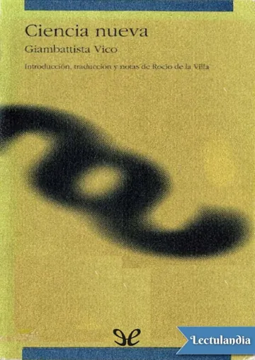 Ciencia nueva de Giambattista Vico, portada del libro