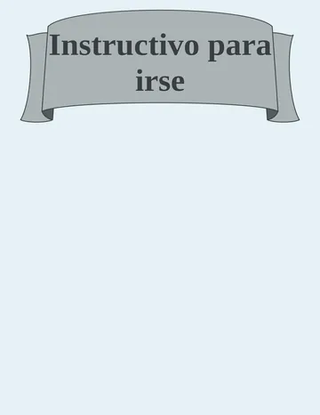 Instructivo para irse de Quetzal Noah, portada del libro